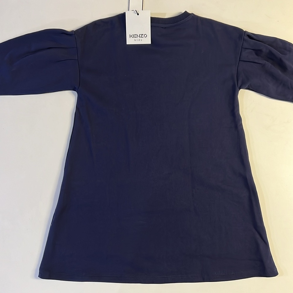 *NWT KENZO KIDS Embroidered Elephant Cotton Fleece Dress Size 8Y - Picture 4 of 4